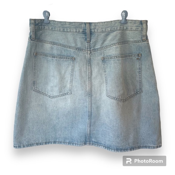 Madewell - NWT Curvy Denim High-Waist Straight Mini Skirt - Picture 3 of 10